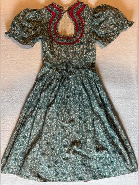 Vintage Bergland Trachter Drindl Dress, Alpine Oktoberfest, Approx Sz Medium